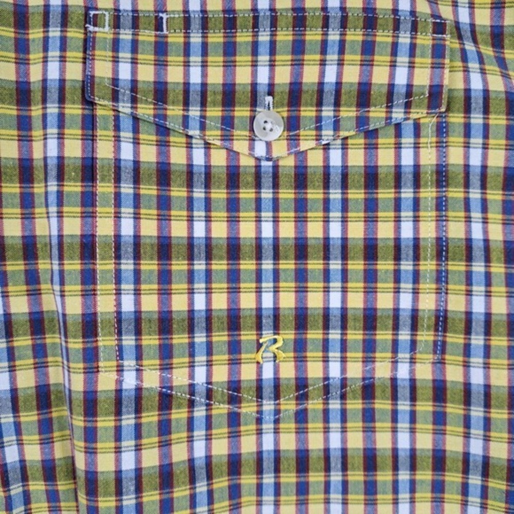 Roper Western Button Up Shirt Mens Size XL Colorful Plaid Rugged - Picture 3 of 8